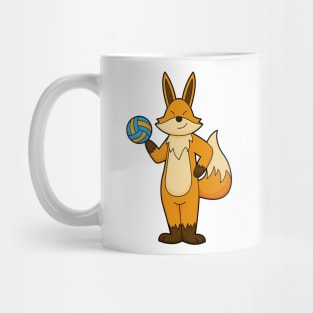 Fox as Volleyball player with Volleyball Mug